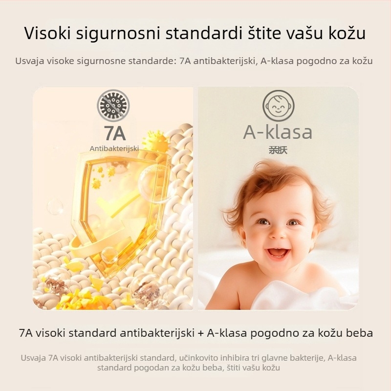 Muški jesensko-zimski termalni komplet od vune i svile, antibakterijski 7A, bezšivne, top s dugim rukavima i hlače