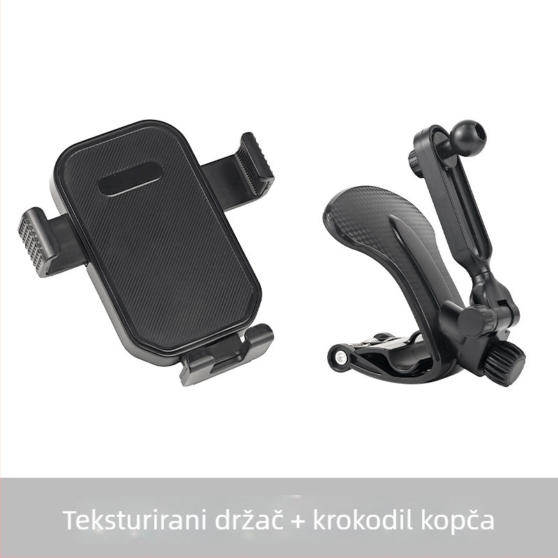 Univerzalni držač za mobitel u automobilu s usisnom čašom, teleskopskim ramenom i 360° rotacijom za ploču instrumenata ili ventilaciju