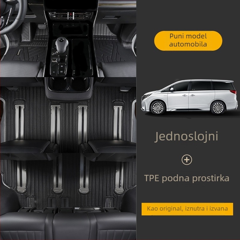 GAC Trumpchi M8 TPE prostirke za pod, 2018-2025, Master Edition, potpuno pokrivenje, kompatibilno s centralnom konzolom