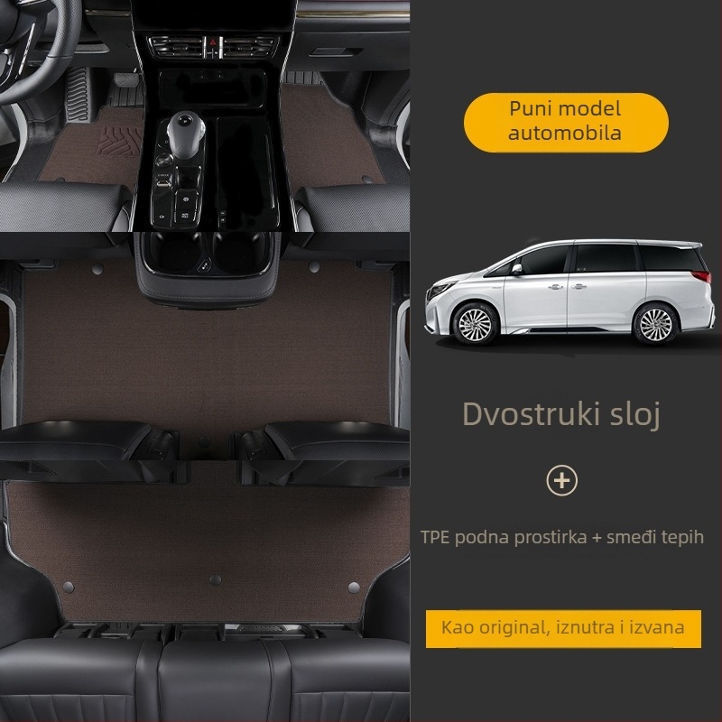 GAC Trumpchi M8 TPE prostirke za pod, 2018-2025, Master Edition, potpuno pokrivenje, kompatibilno s centralnom konzolom