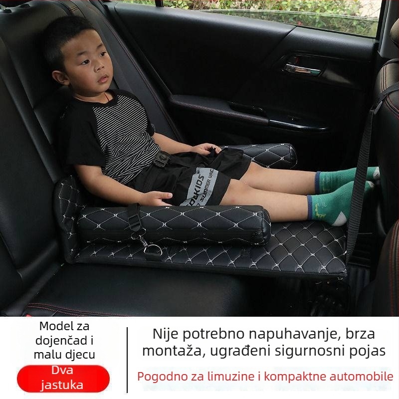 Ležaljka za spavanje na stražnjem sjedalu automobila | Putna ležaljka za automobil | Sklopiva ležaljka za spavanje u automobilu