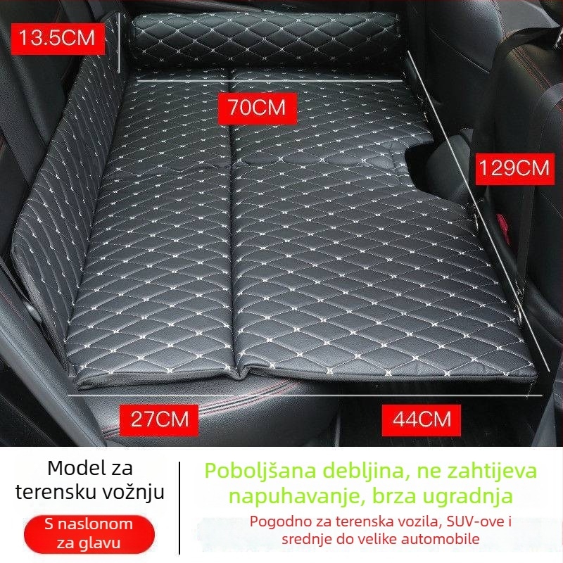Ležaljka za spavanje na stražnjem sjedalu automobila | Putna ležaljka za automobil | Sklopiva ležaljka za spavanje u automobilu