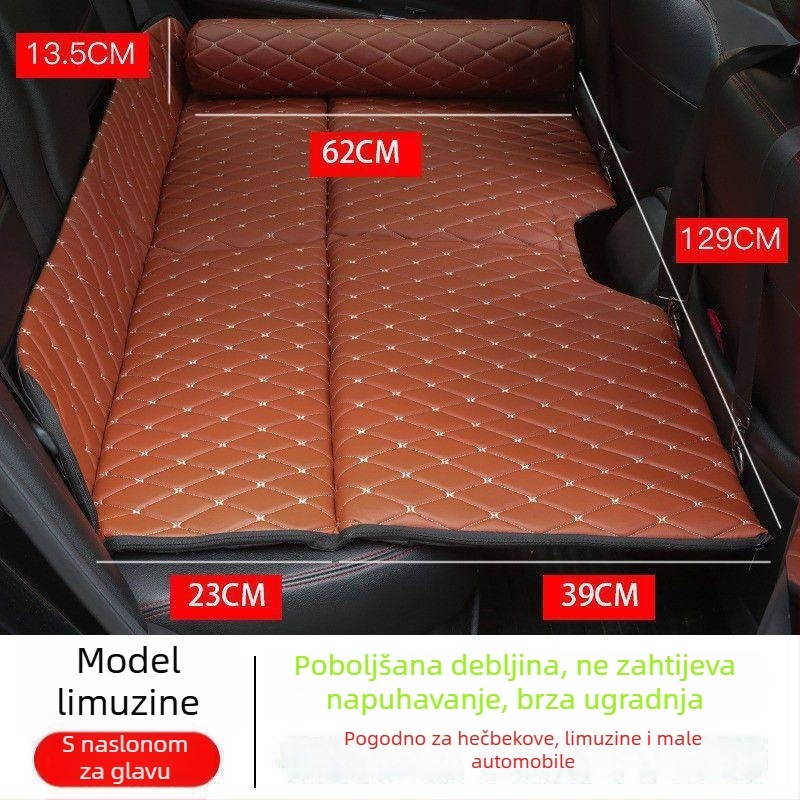 Ležaljka za spavanje na stražnjem sjedalu automobila | Putna ležaljka za automobil | Sklopiva ležaljka za spavanje u automobilu