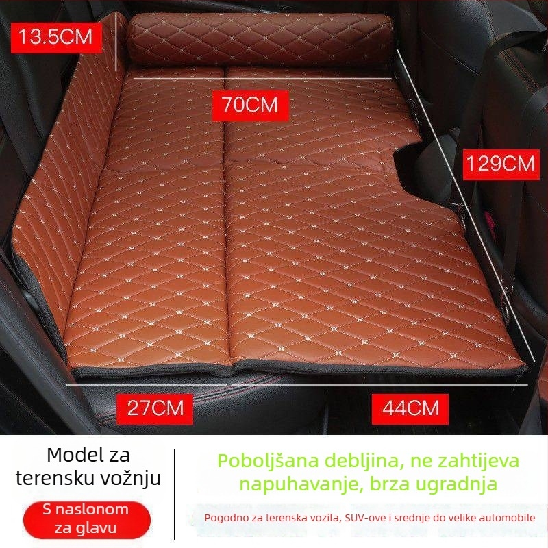 Ležaljka za spavanje na stražnjem sjedalu automobila | Putna ležaljka za automobil | Sklopiva ležaljka za spavanje u automobilu