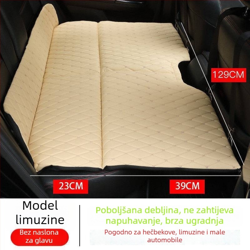 Ležaljka za spavanje na stražnjem sjedalu automobila | Putna ležaljka za automobil | Sklopiva ležaljka za spavanje u automobilu