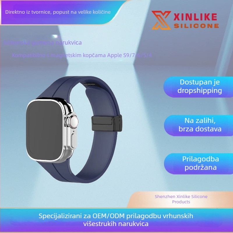 Silikonska narukvica s magnetskom kopčom za Apple Watch Ultra i serije 4-9