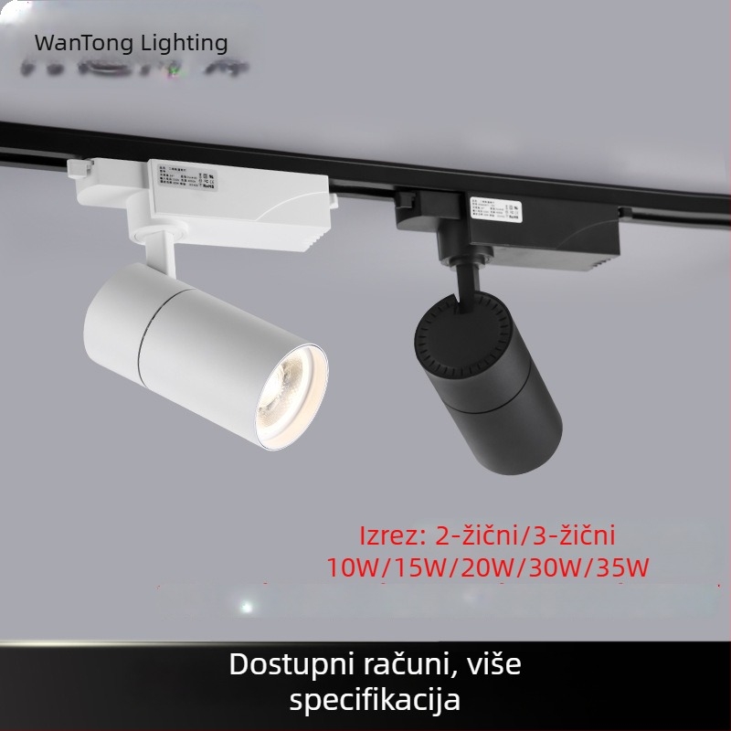 COB LED trak svjetla 30W za trgovine odjeće, supermarkete i trgovačka centra