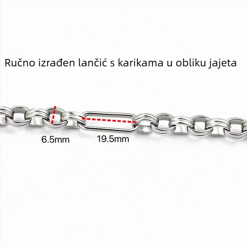 Različiti stilovi lanaca od nehrđajućeg čelika, DIY dodaci i materijali za izradu modernih ogrlica i narukvica