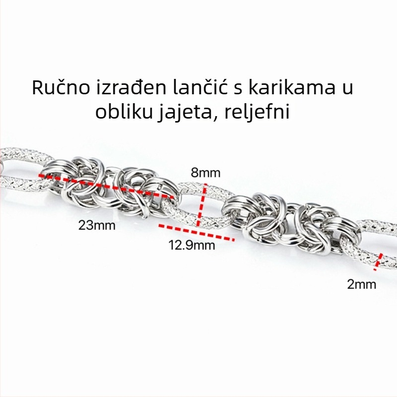 Različiti stilovi lanaca od nehrđajućeg čelika, DIY dodaci i materijali za izradu modernih ogrlica i narukvica