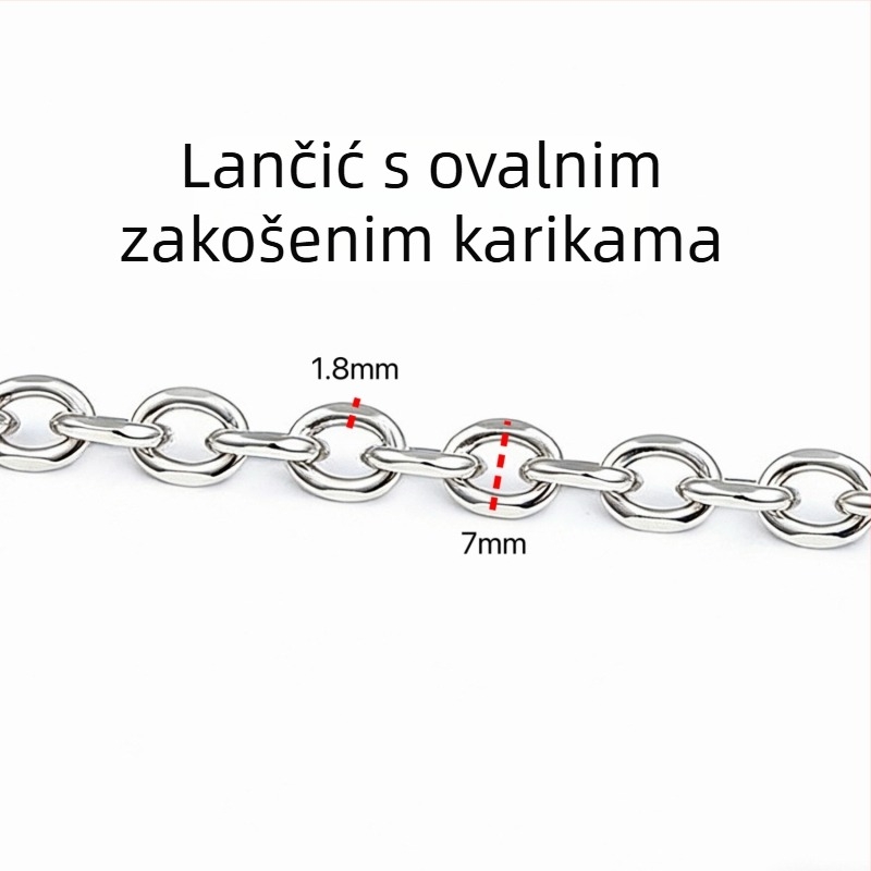 Različiti stilovi lanaca od nehrđajućeg čelika, DIY dodaci i materijali za izradu modernih ogrlica i narukvica