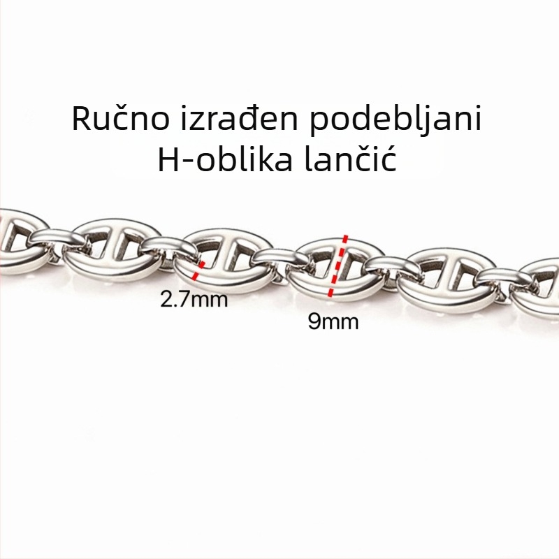 Različiti stilovi lanaca od nehrđajućeg čelika, DIY dodaci i materijali za izradu modernih ogrlica i narukvica