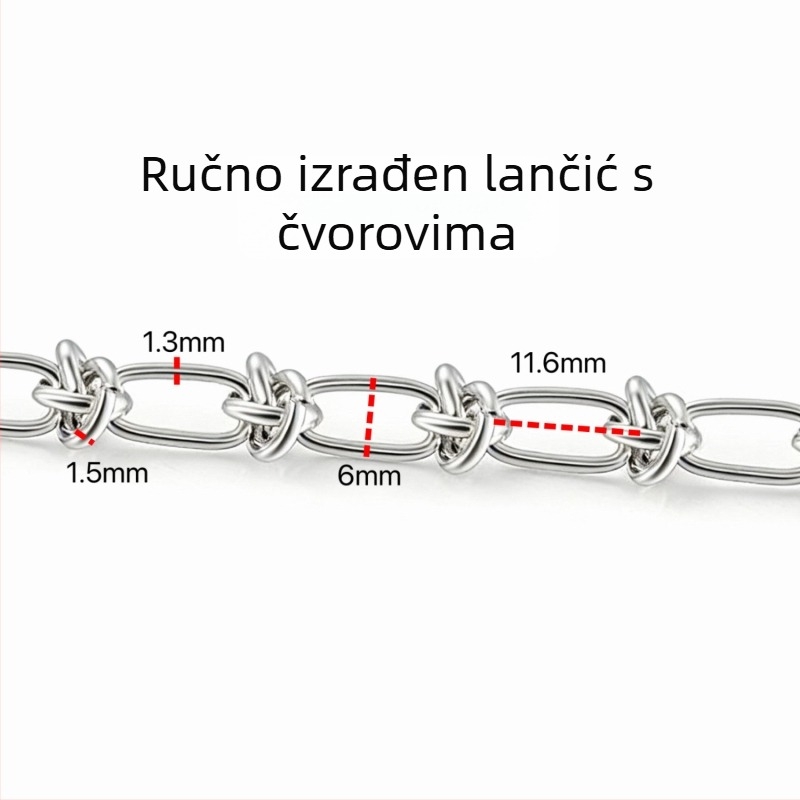 Različiti stilovi lanaca od nehrđajućeg čelika, DIY dodaci i materijali za izradu modernih ogrlica i narukvica