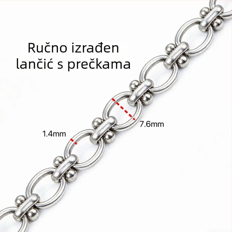 Različiti stilovi lanaca od nehrđajućeg čelika, DIY dodaci i materijali za izradu modernih ogrlica i narukvica