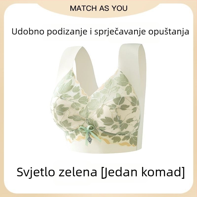 Veliki veličina čipkasti bezšivne push-up grudnjak za velike grudi, podrška leđa, podiže i oblikuje bočne dojke, žensko donje rublje
