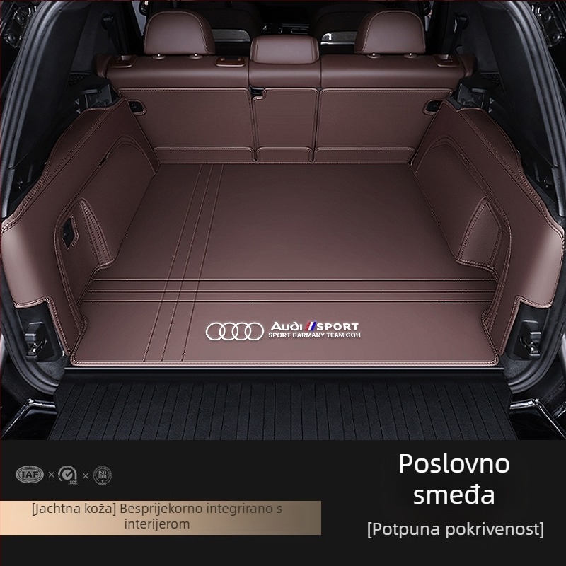Kožni tepih za prtljažnik za Audi A4L A6L Q3 Q5 Q5L Q2 A3 A5 A7 – potpuno pokriće, prilagođeno