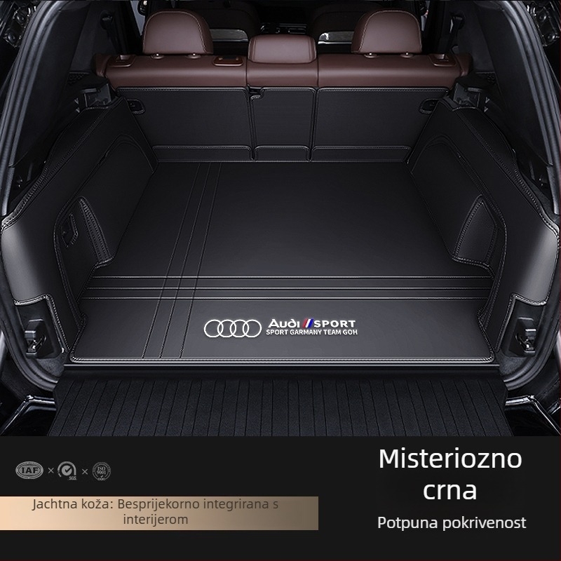 Kožni tepih za prtljažnik za Audi A4L A6L Q3 Q5 Q5L Q2 A3 A5 A7 – potpuno pokriće, prilagođeno