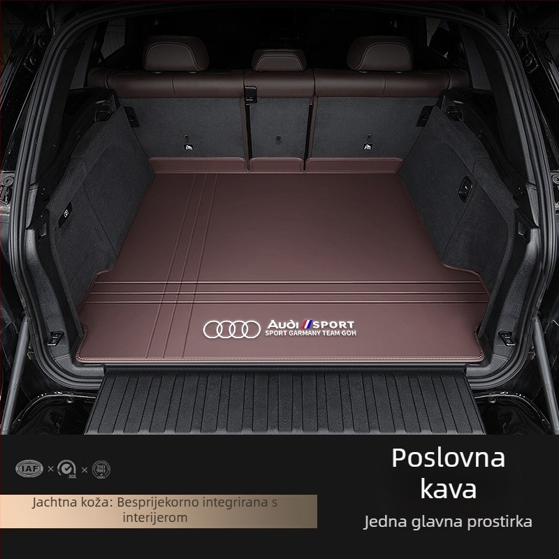 Kožni tepih za prtljažnik za Audi A4L A6L Q3 Q5 Q5L Q2 A3 A5 A7 – potpuno pokriće, prilagođeno