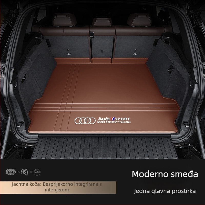 Kožni tepih za prtljažnik za Audi A4L A6L Q3 Q5 Q5L Q2 A3 A5 A7 – potpuno pokriće, prilagođeno