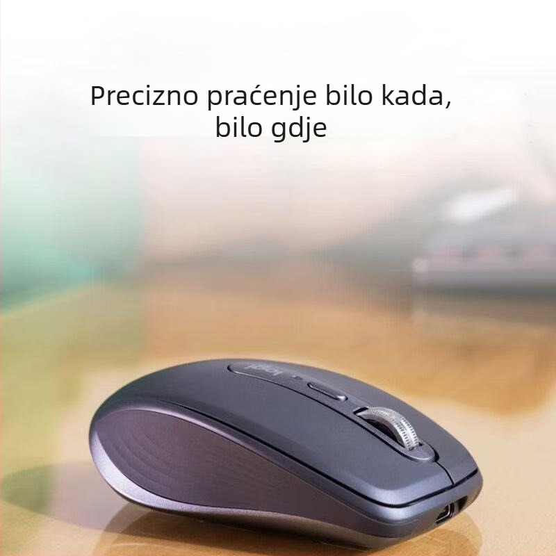 3S bežični Bluetooth vertikalni miš za ured, dualni način, 4000 DPI, 2,4 GHz, punjiv, prijenosan za više uređaja, tih rad