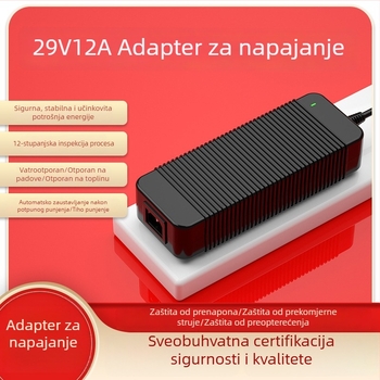 Napajni adapteri 29V12A i 29V10A s certifikatima UL, CE, 3C, KC, SAA i PSE