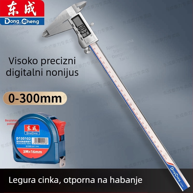 Digitalni vernier kaliper visoke preciznosti, industrijske klase, s elektroničkim zaslonom, nehrđajući čelik, mjerenje nefrita i nakita