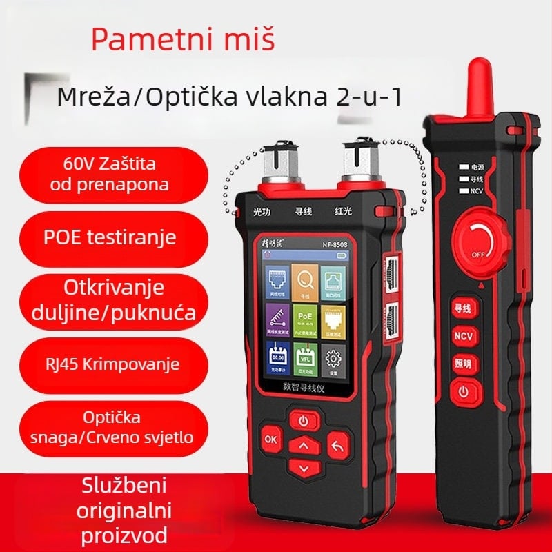 Smart Mouse NF-8508 Detektor linije, optički mjerač snage i PoE tester
