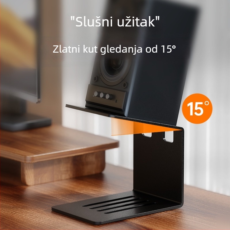 Stalak za stolne zvučnike, univerzalni metalni nosač za stolne zvučnike, otklanjanje vibracija za dnevni boravak