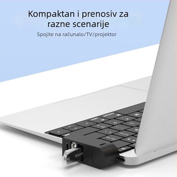 USB 2.0 tro-portni hub s rotirajućom docking stanicom za prijenosna računala – USB razdjelnik s više sučelja