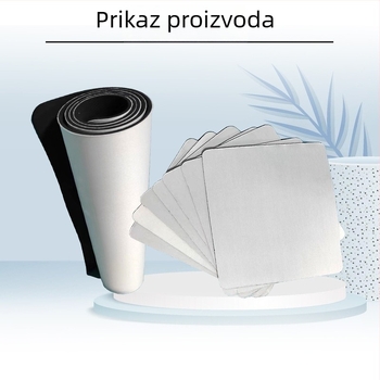 Izuzetno velika gaming podloga za miš, dvostrana, gumeni rub, crno-bijela tkanina