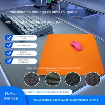 Profesionalna gaming podloga za miš za FPS igre, esport i uredsku upotrebu, od Poron poliuretana, prilagodljiva