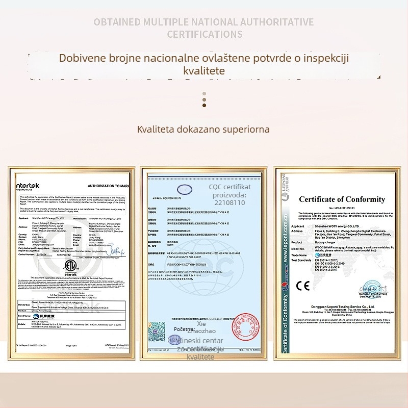 Wotai Energy WEC36 26W punjač 12V 2A za punjenje Li-ion baterija, PSE certificirano