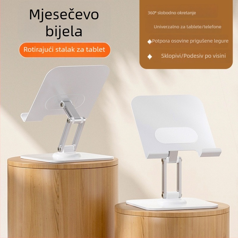 MAGICS Q21 Potpuno metalna 360° rotirajuća držač za tablet i laptop s hlađenjem, prijenosni stolni držač