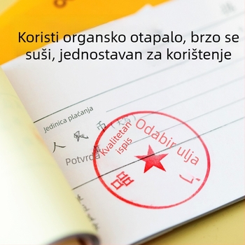 Deli 9879 Fotosenzitivna tinta za pečate – brzo sušeća tinta za pečate, kružna, 19 g