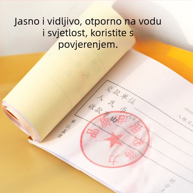 Deli 9879 Fotosenzitivna tinta za pečate – brzo sušeća tinta za pečate, kružna, 19 g