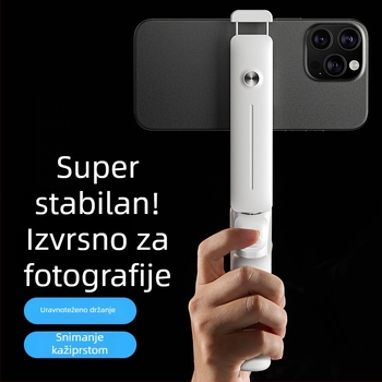 Nova mini selfie palica za putovanje — prijenosno držalo za telefon s rotacijskim mehanizmom i stabilizacijom slike