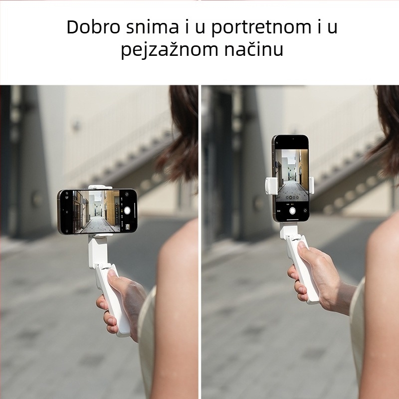 Nova mini selfie palica za putovanje — prijenosno držalo za telefon s rotacijskim mehanizmom i stabilizacijom slike