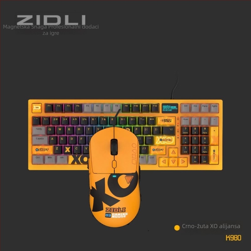 ZIDLI magnetski set mehaničke tipkovnice, miša i slušalica XO K980 – vrhunska gaming oprema