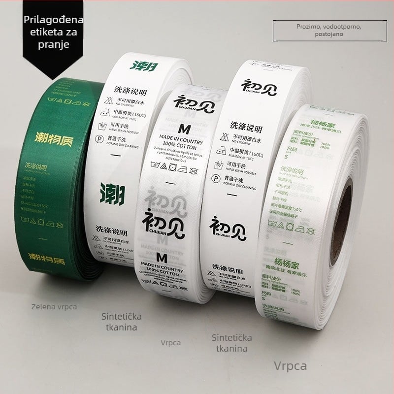 Pralne etikete od tekstilne trake