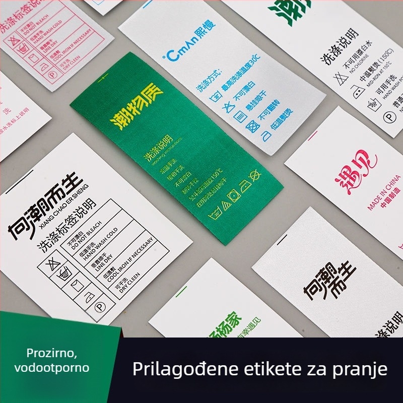 Pralne etikete od tekstilne trake