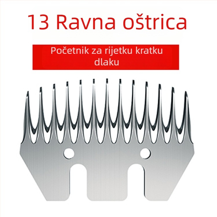 Električna oštrica za vunu i glava za kosu ovčje vune – univerzalna oštrica s 9 zakrivljenim oštricama i pokretnim nožem