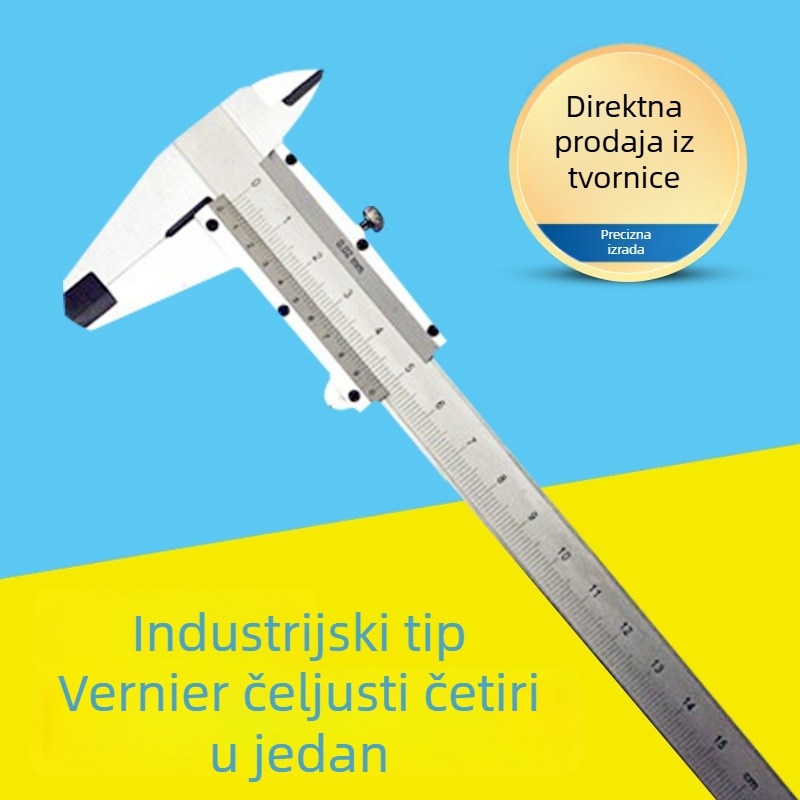 Višenamjenski Vernier šubler, 0–150 mm, od ugljičnog i nehrđajućeg čelika