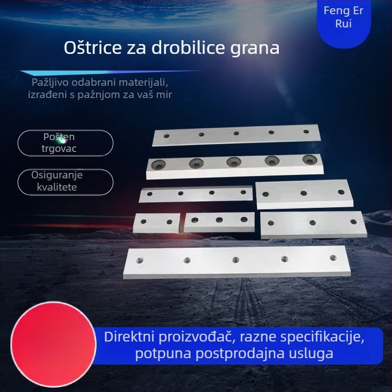 Oštrica za drobljenje grana, mobilni vrtni drobilnik