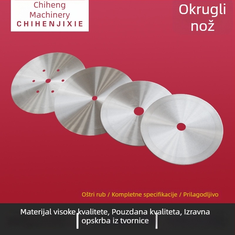 Kružna oštrica za strojeve za rezanje, ultratanka, visoko otporna čelična, za rezanje gumene i papirnate cijevi