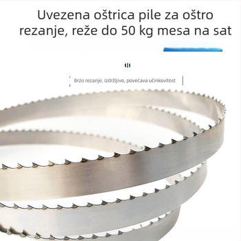 Pila za kosti s finim zubima za strojeve za rezanje mesa i kostiju, model 1745