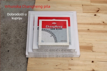 Pila za drvo, 10 inča (255 mm), tijelo od aluminijske legure, karbidni zubi, 60–120 zubi