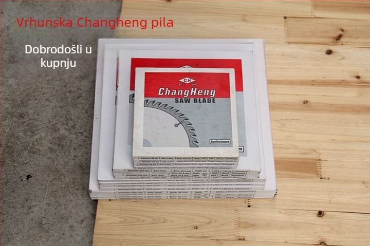 Pila za drvo, 10 inča (255 mm), tijelo od aluminijske legure, karbidni zubi, 60–120 zubi