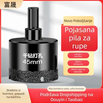 Diamantska bušilica za suho bušenje keramičkih pločica i mramora