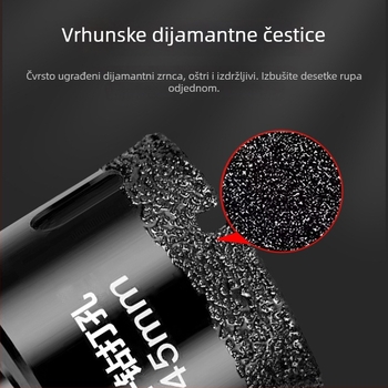Diamantska bušilica za suho bušenje keramičkih pločica i mramora