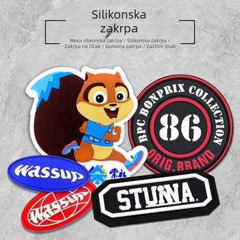 Silikonske PVC mekane gumene etikete za odjeću, torbe, obuću i šešire – logotipi i žigovi