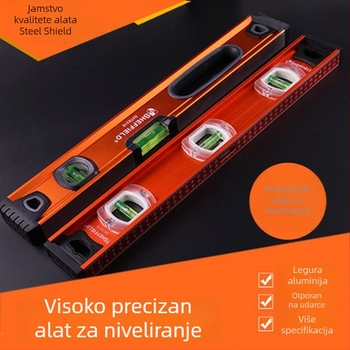 Steel Shield S078218 visoka preciznost, debeli I-oblika nivela, teški kutijski tip